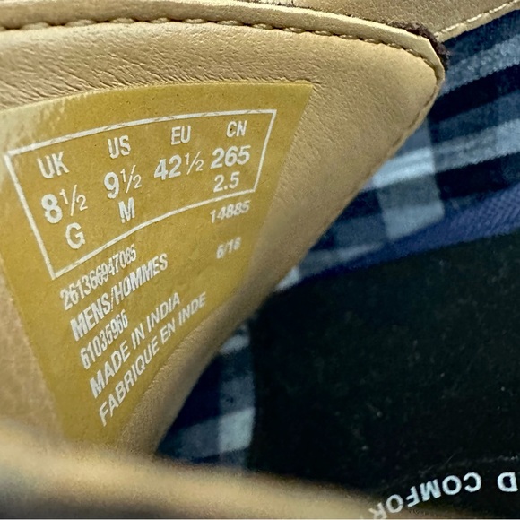 SALE! Men’s Bostonian Lace Up Brown Oxford Dress Shoes Size 9.5 w Maroon Laces - Picture 14 of 16